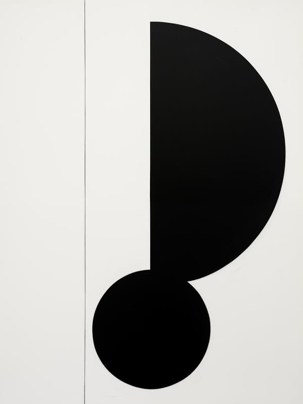 Plakat - Abstrakt Sort Form