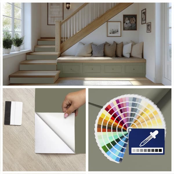 Veggklistremerke - Stair Riser / Velg din egen farge / Sett med 13