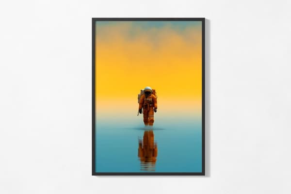 Plakat - Astronaut Refleksjon