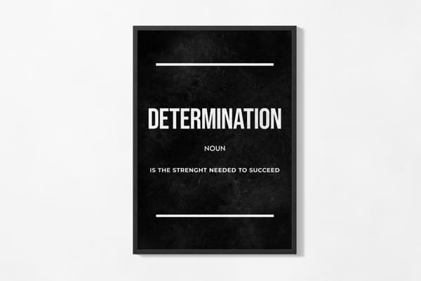 Plakat - Determination Definition