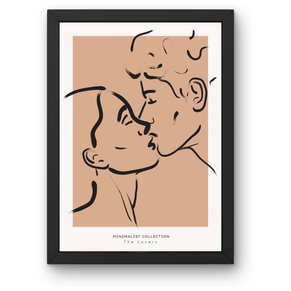 Abstrakt Affisch – Högkvalitativt Luster Fotopapper (Ram ingår ej)50x70 CM