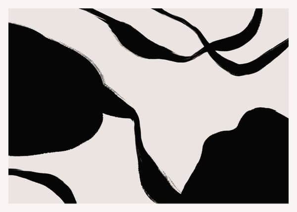 Abstrakt Affisch – Högkvalitativt Luster Fotopapper (Ram ingår ej)50x70 CM