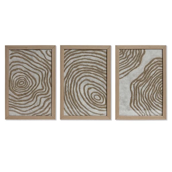 Sæt med 3 malerier Home ESPRIT Moderne 20 x 2 x 30 cm (3 Dele)