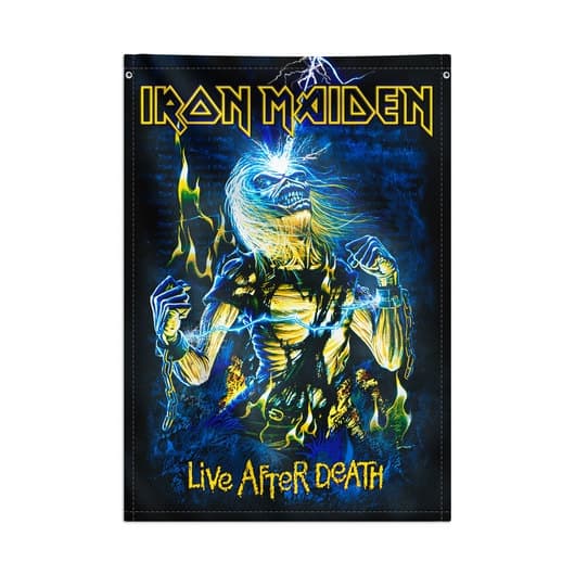 Posterflagga - Iron Maiden - Live after death