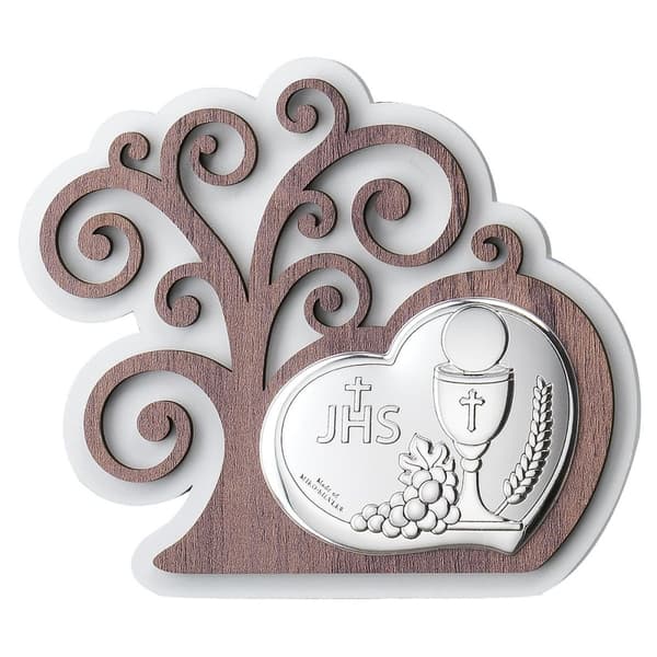 nattvardsbild, silver, souvenir från den första nattvarden, med gravyr | Storlek: 15x13 cm | SKU: VLL331