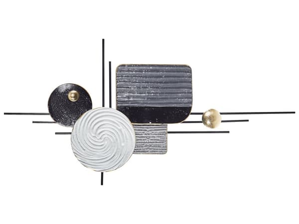 Veggdekorasjon Grå Jern 50 x 99 cm Metallisk Uregelmessig form Moderne stil Interiør Veggkunst
