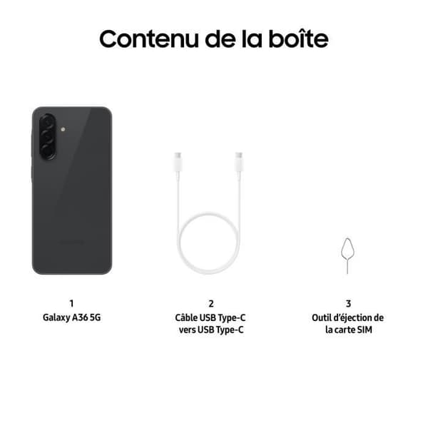 SAMSUNG Galaxy A36 5G Smartphone 256 GB Svart