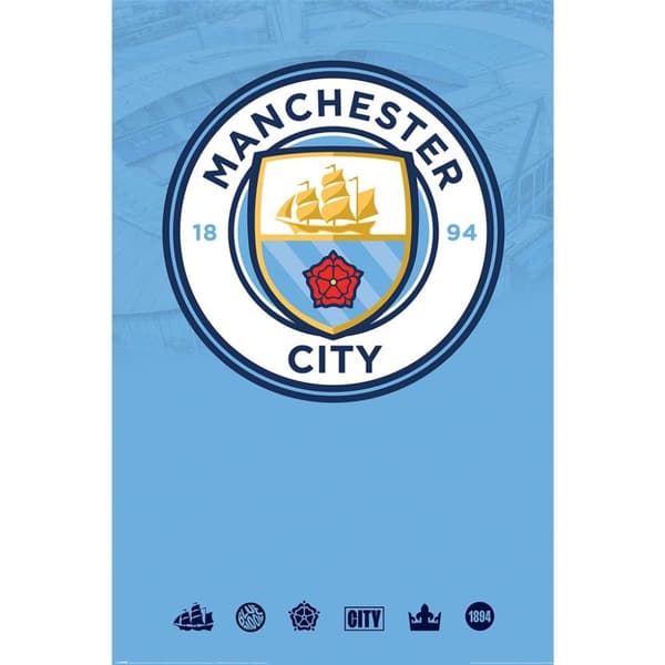 Poster - MANCHESTER CITY (CLUB CREST)
