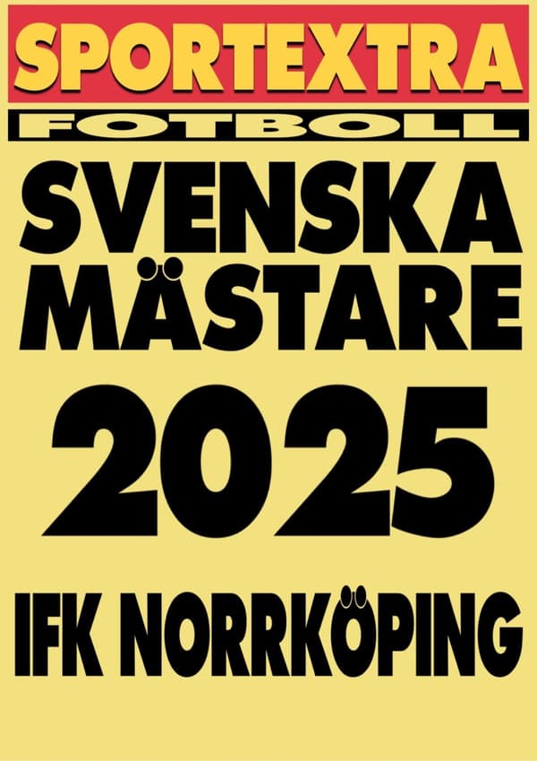 A3 Print - IFK Norrköping - Svenska mästare 2025!