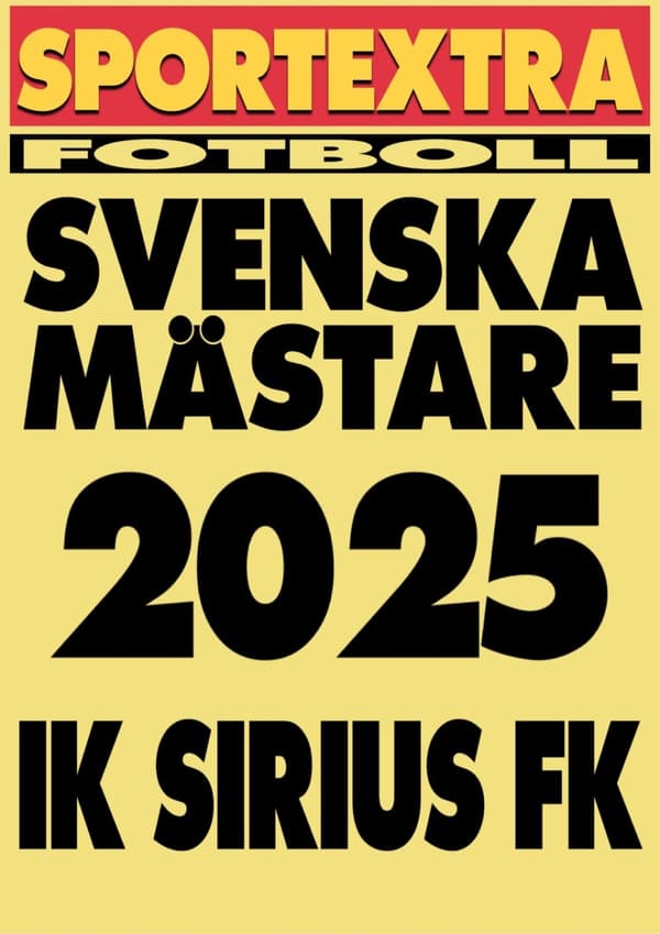 A3 Print - IK Sirius - Svenska mästare 2025!