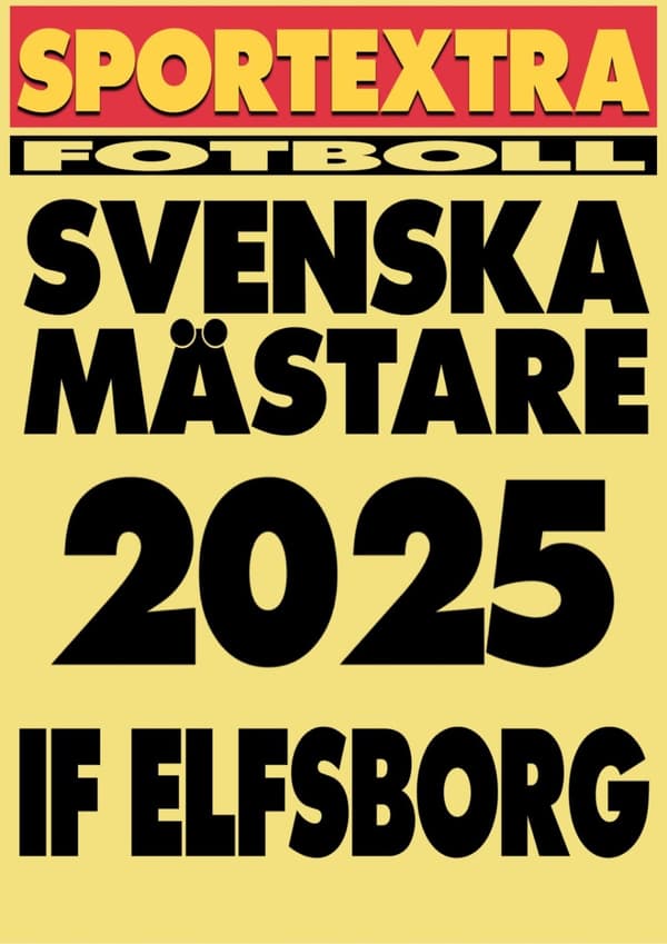 A3 Print - IF Elfsborg - Svenska mästare 2025!