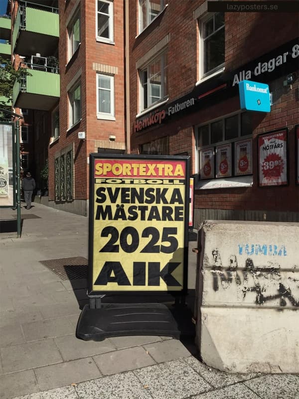 A3 Print - AIK - Svenska mästare 2025!