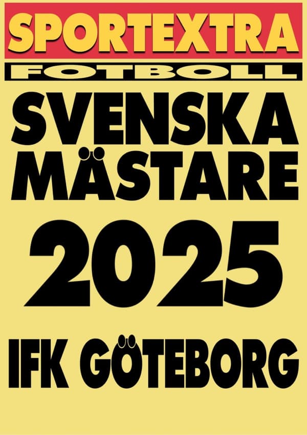 A3 Print - IFK Göteborg - Svenska mästare 2025!