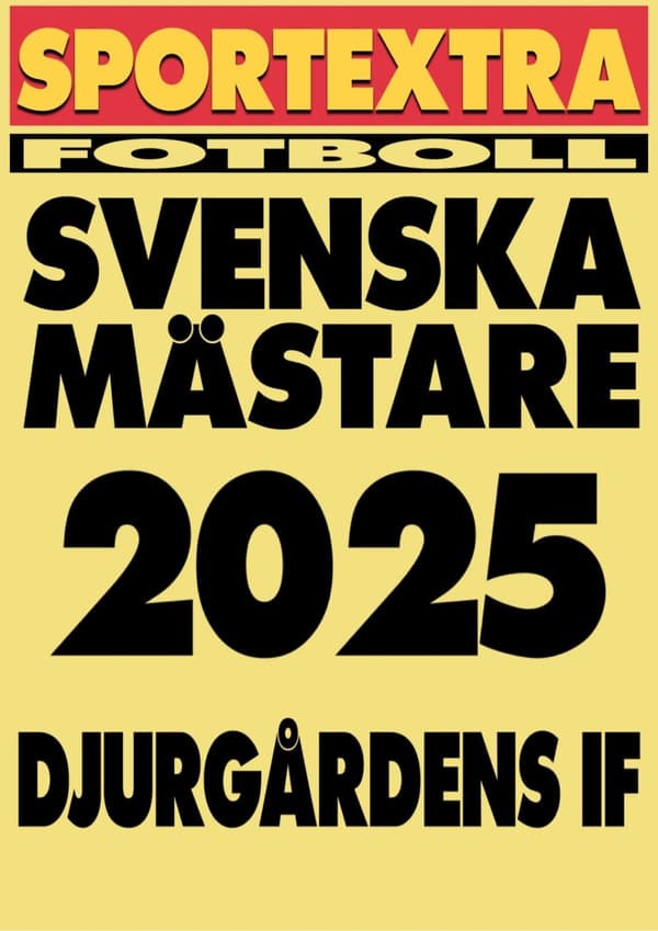 A3 Print - Djurgårdens IF - Svenska mästare 2025!