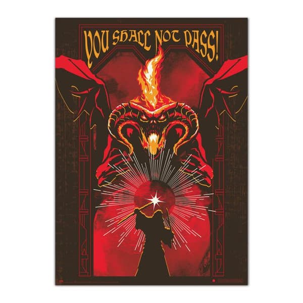 Ringen om ringen Balrog självlysande affisch