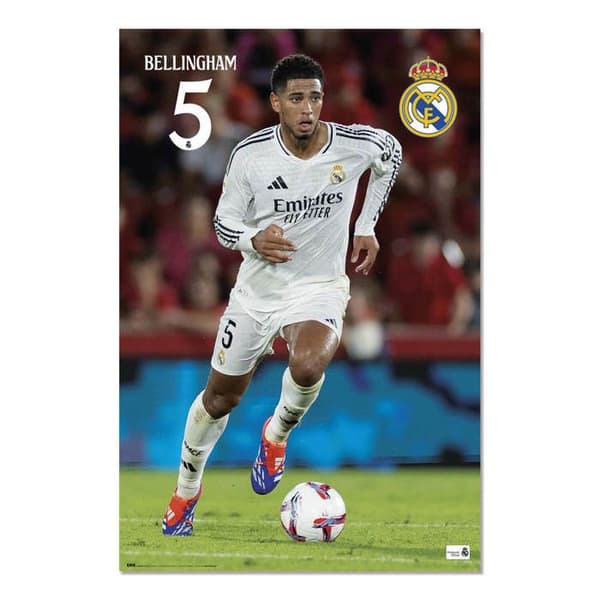 Affisch Real Madrid 2024/2025 Bellingham