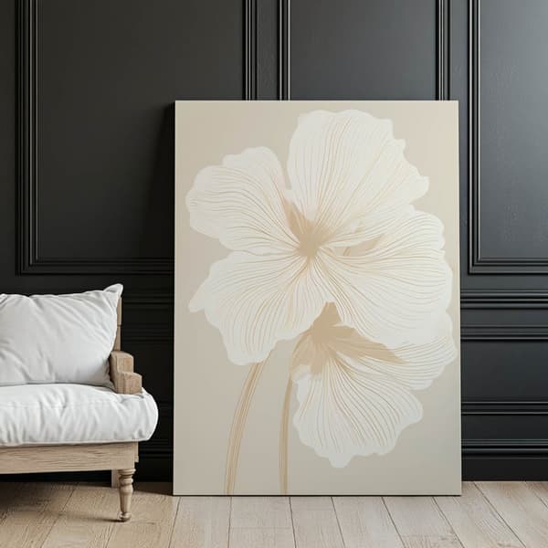 Eteriska blommor Eteriska blommor, 50x70 cm, ljus ekträram, 230 gsm matt papper