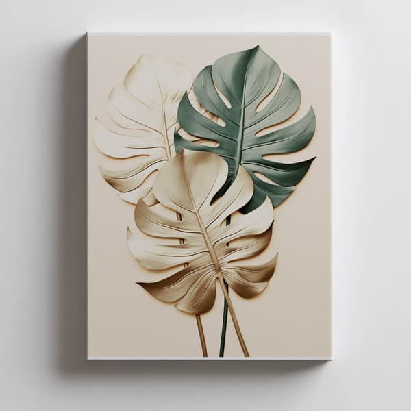 Golden Monstera Golden Monstera, 30x40 cm, oinramad, 230 gsm matt papper