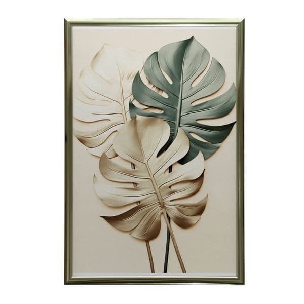 Golden Monstera Golden Monstera, 30x40 cm, oinramad, 230 gsm matt papper
