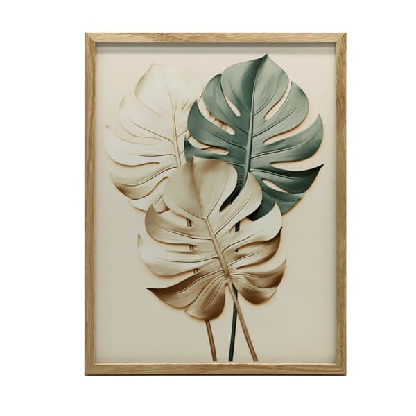 Golden Monstera Golden Monstera, 30x40 cm, oinramad, 230 gsm matt papper
