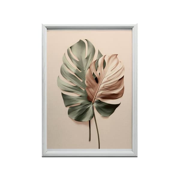 Monstera koppar Monstera koppar, 40x50 cm, guld aluminiumram, 230 gsm matt papper