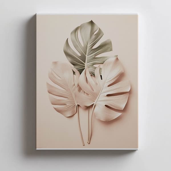 Guld Monstera Guld Monstera, 30x40 cm, svart aluminiumram, 230 gsm matt papper