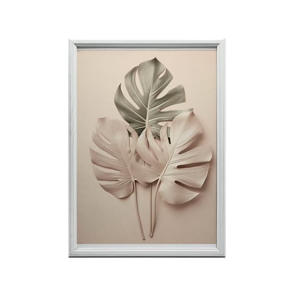 Guld Monstera Guld Monstera, 30x40 cm, svart aluminiumram, 230 gsm matt papper