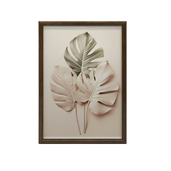 Guld Monstera Guld Monstera, 30x40 cm, svart aluminiumram, 230 gsm matt papper
