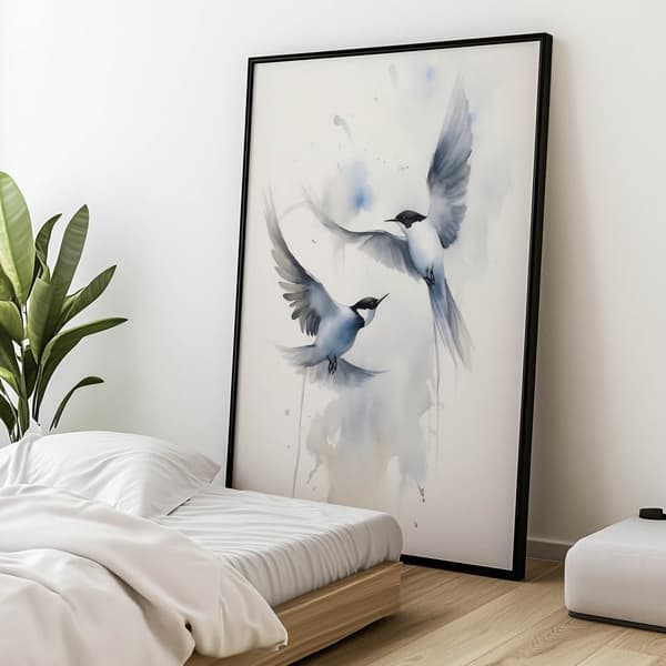 Silence of Nature Silence of Nature, 50x70 cm, sort aluminiumsramme, 230 gsm mat papir