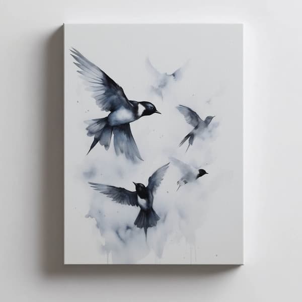Peace in Flights Peace in Flights, 70x100 cm, oinramad, 230 gsm matt papper