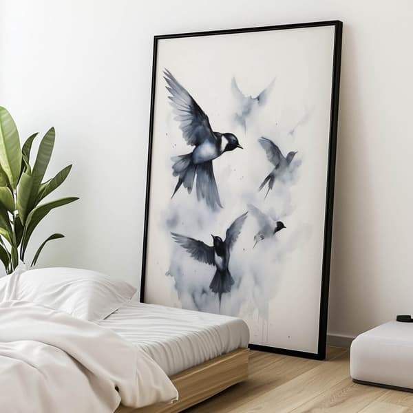 Peace in Flights Peace in Flights, 70x100 cm, oinramad, 230 gsm matt papper