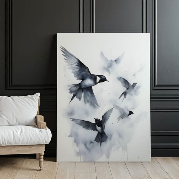 Peace in Flights Peace in Flights, 70x100 cm, oinramad, 230 gsm matt papper