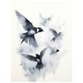Miniatyrbillede 3 af 10: Peace in Flights Peace in Flights, 30x40 cm, sort aluminiumsramme, 230 gsm mat papir