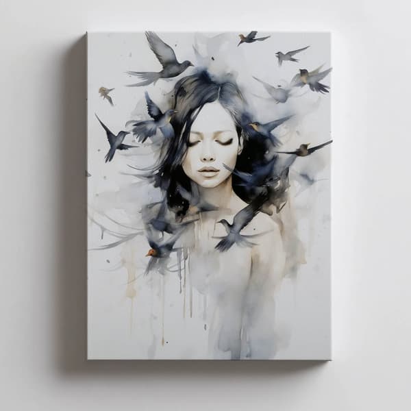 Birds and Soul Birds and Soul, 60x90 cm, oinramad, 230 gsm matt papper