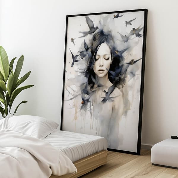 Birds and Soul Birds and Soul, 60x90 cm, oinramad, 230 gsm matt papper