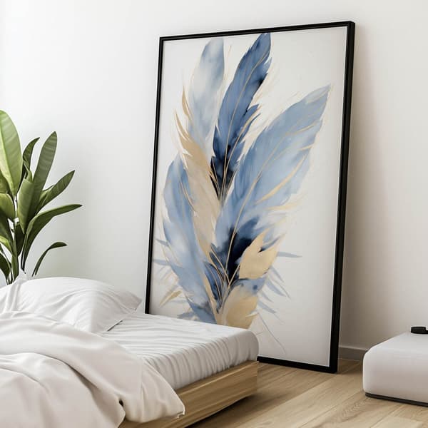Elegance of Feathers Elegance of Feathers, 60x90 cm, svart aluminiumram, 230 gsm matt papper