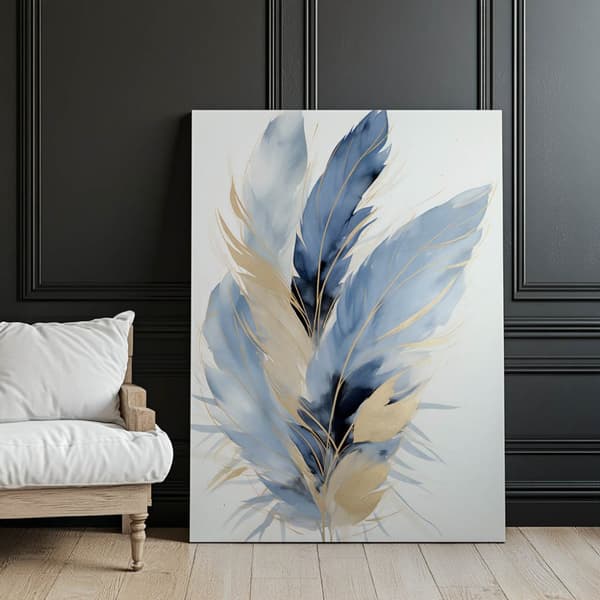 Elegance of Feathers Elegance of Feathers, 70x100 cm, mörkbrun träram, 230 gsm matt papper