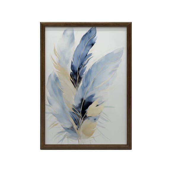Elegance of Feathers Elegance of Feathers, 70x100 cm, mörkbrun träram, 230 gsm matt papper