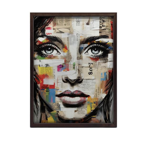 The Colorful Face of Art The Colorful Face of Art, 30x40 cm, lys egetræsramme, 230 gsm mat papir