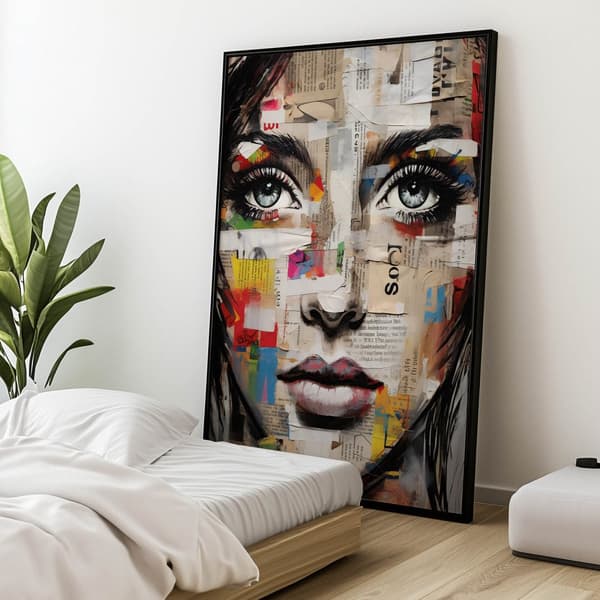The Colorful Face of Art The Colorful Face of Art, 70x100 cm, uindrammet, premium lærred på båre