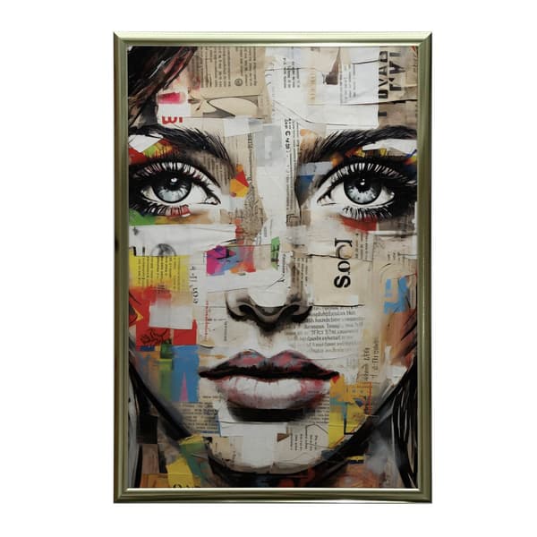 The Colorful Face of Art The Colorful Face of Art, 70x100 cm, uindrammet, premium lærred på båre