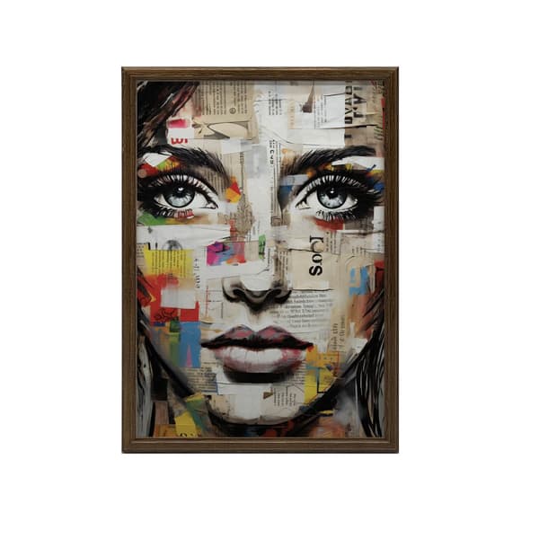 The Colorful Face of Art The Colorful Face of Art, 70x100 cm, uindrammet, premium lærred på båre