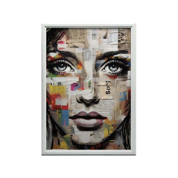 The Colorful Face of Art The Colorful Face of Art, 70x100 cm, uindrammet, premium lærred på båre