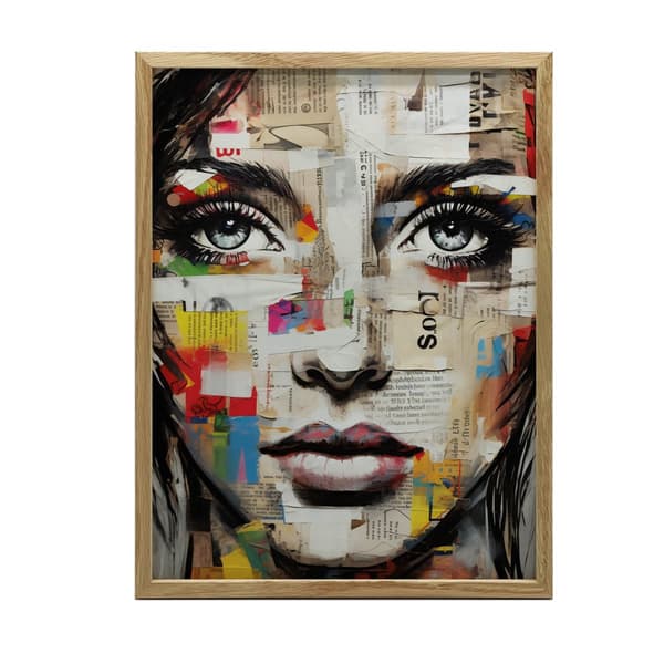 The Colorful Face of Art The Colorful Face of Art, 70x100 cm, uindrammet, premium lærred på båre