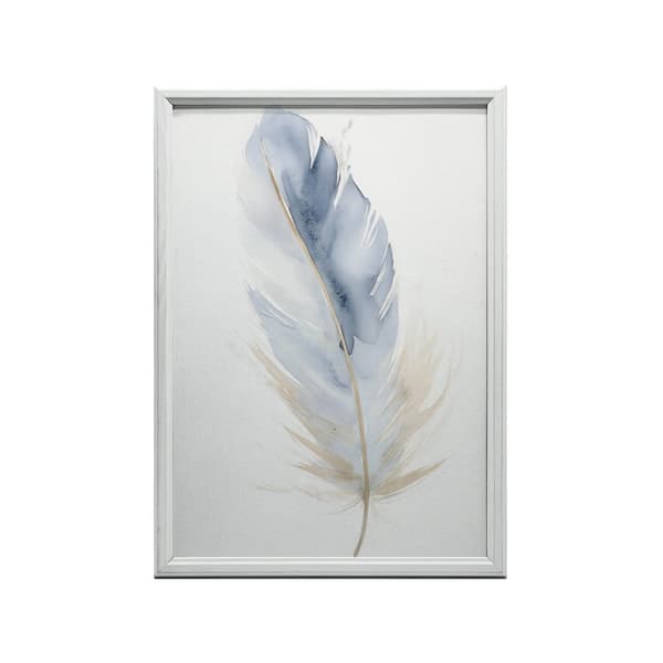 Blue Gold Feather Blue Gold Feather, 50x70 cm, uindrammet, 230 gsm mat papir