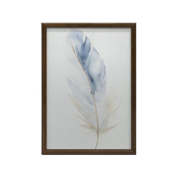 Blue Gold Feather Blue Gold Feather, 50x70 cm, uindrammet, 230 gsm mat papir