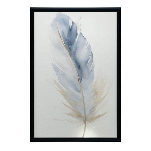 Blue Gold Feather Blue Gold Feather, 50x70 cm, uindrammet, 230 gsm mat papir