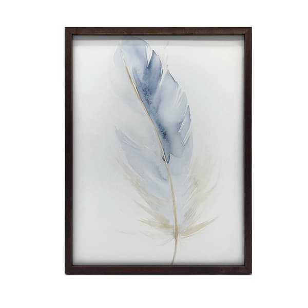 Blue Gold Feather Blue Gold Feather, 50x70 cm, uindrammet, 230 gsm mat papir