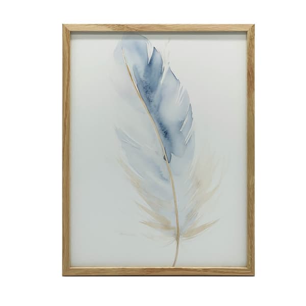 Blue Gold Feather Blue Gold Feather, 50x70 cm, uindrammet, 230 gsm mat papir
