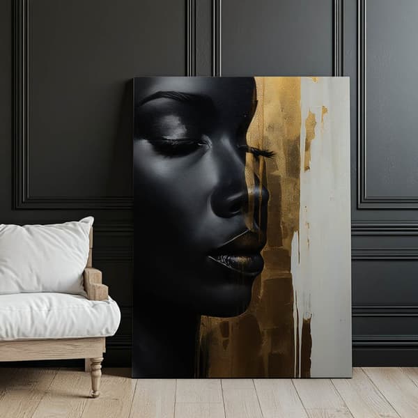 Golden Power Golden Power, 50x70 cm, uindrammet, premium lærred på båre